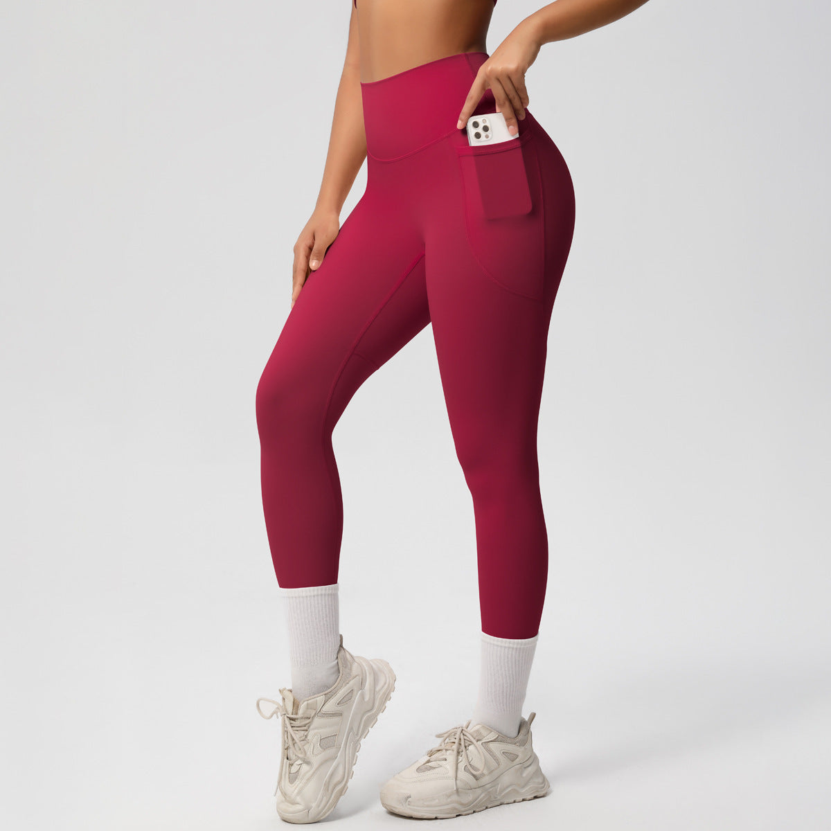 SOLBANA Studio Pocket Legging in Red