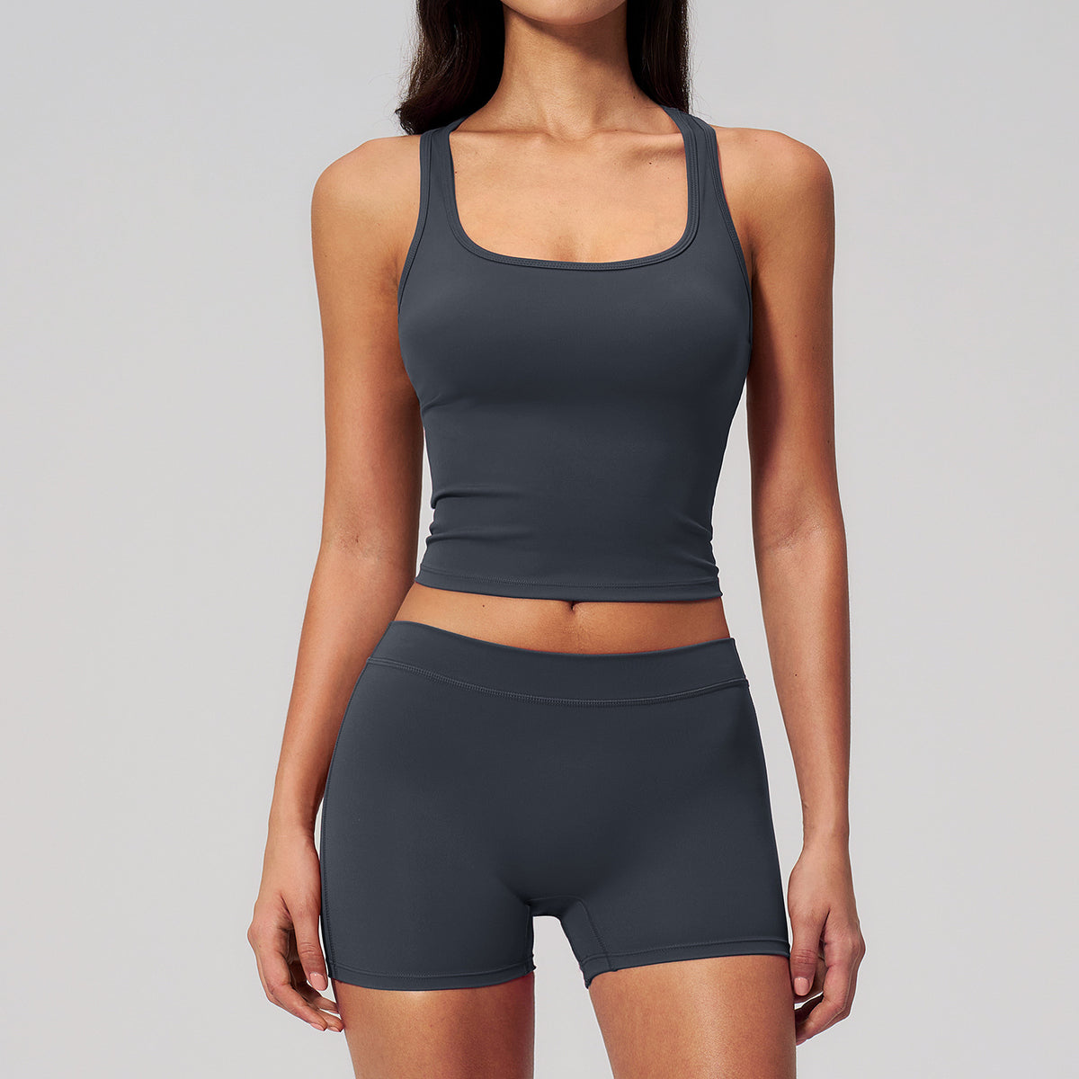 SOLBANA Studio Square-Neck Set in Stone