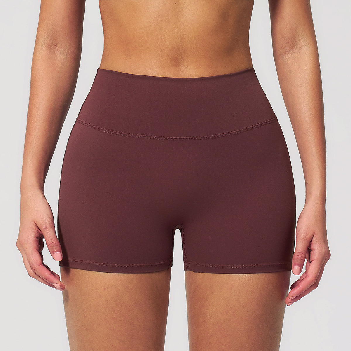 SOLBANA Form Sculpt Shorts in Wine