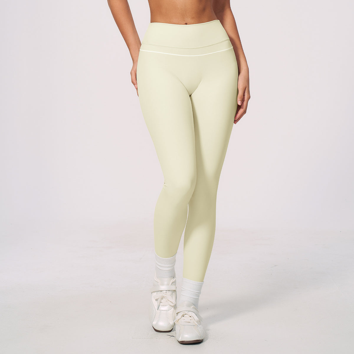 SOLBANA Riviera Colourblock Legging in Cream