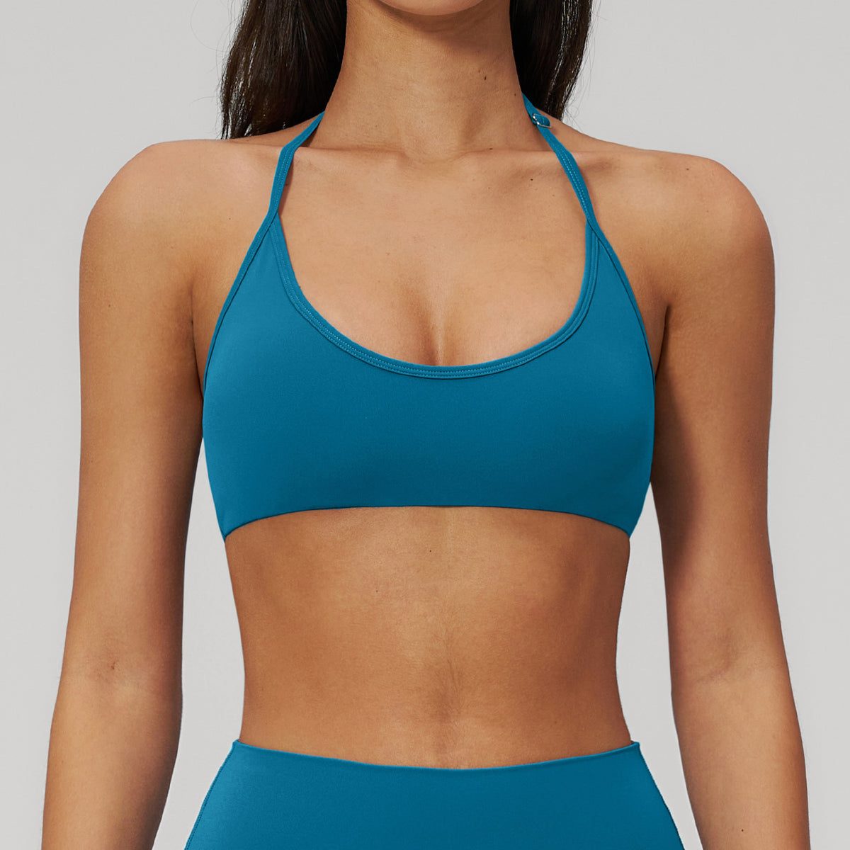 SOLBANA Form Halter Bra in Ocean