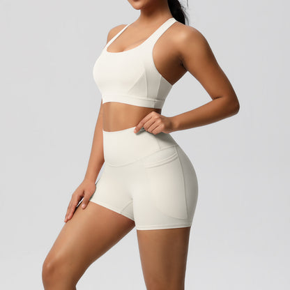 SOLBANA Studio Halter Pocket 2-Piece Short Set