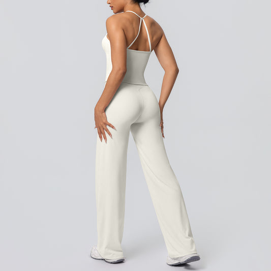 SOLBANA Studio Tie-Strap 2-Piece Pant Set