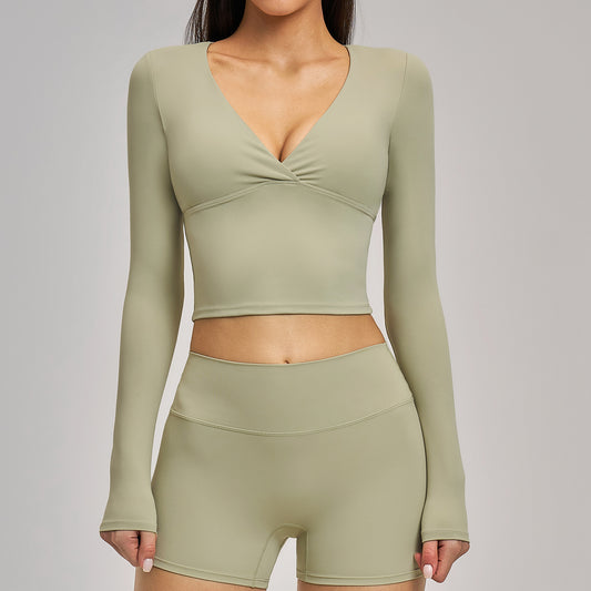 SOLBANA Studio Ruched Long Sleeve