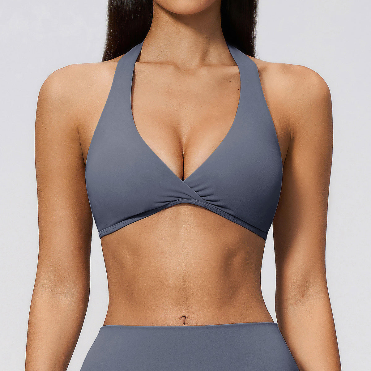 SOLBANA Studio Adjustable Halter sports bra for Pilates and studio wear