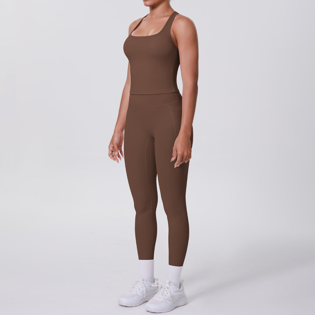 SOLBANA Form Pocket Tank 2-Piece Legging Set - alternate product view