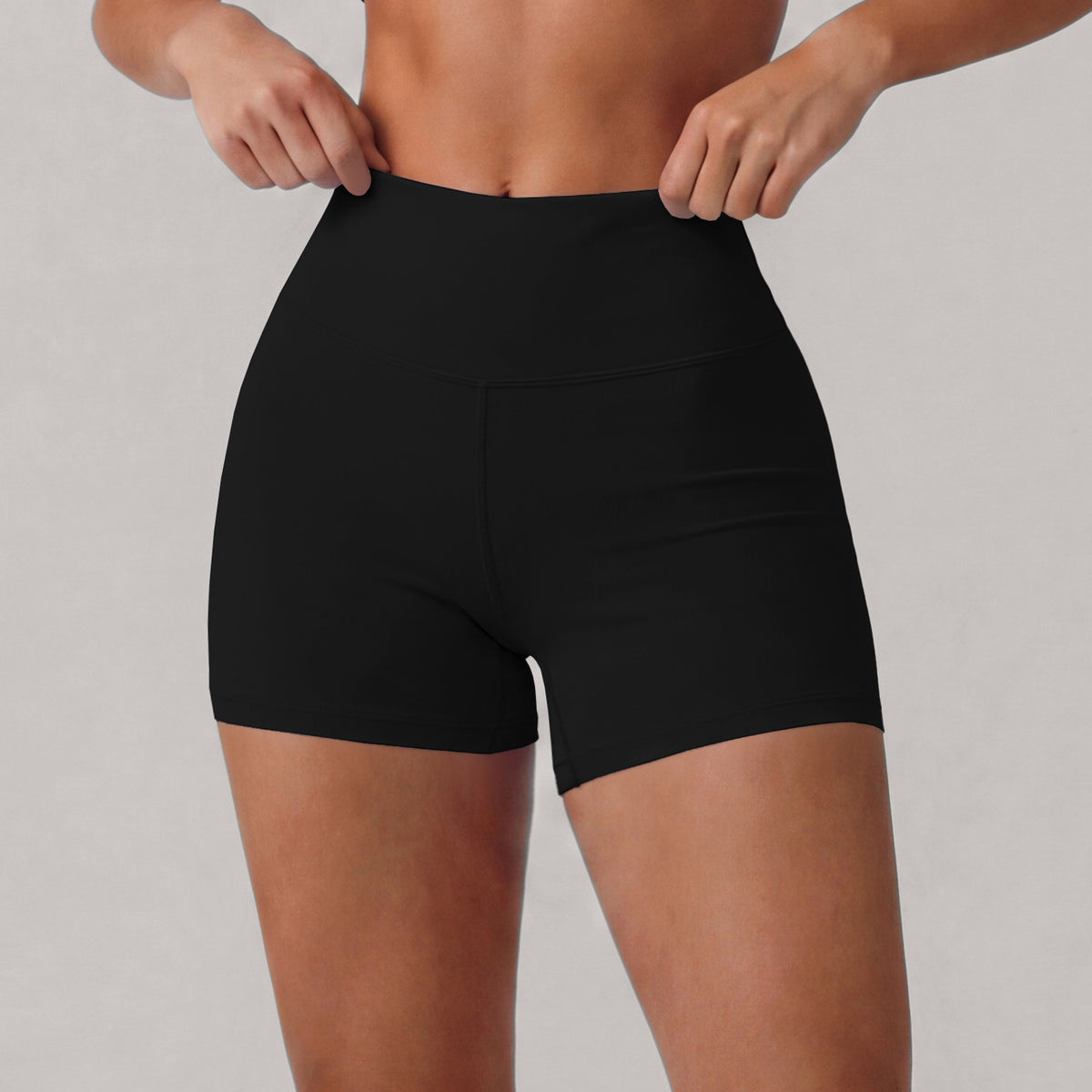 SOLBANA Form Sculpt High-Rise Short in Black