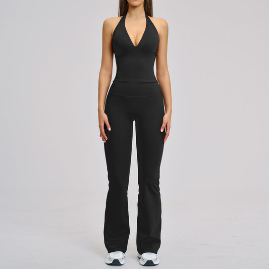 SOLBANA Studio Halter Top in Black