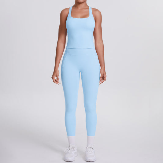 SOLBANA Form Pocket Tank 2-Piece Legging Set