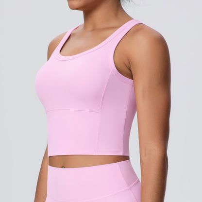 SOLBANA Studio Padded Tank in Pink