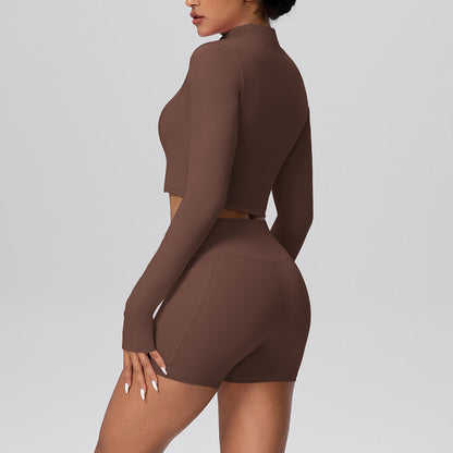 SOLBANA Studio Zip Pocket 2-Piece Short Set - alternate product view