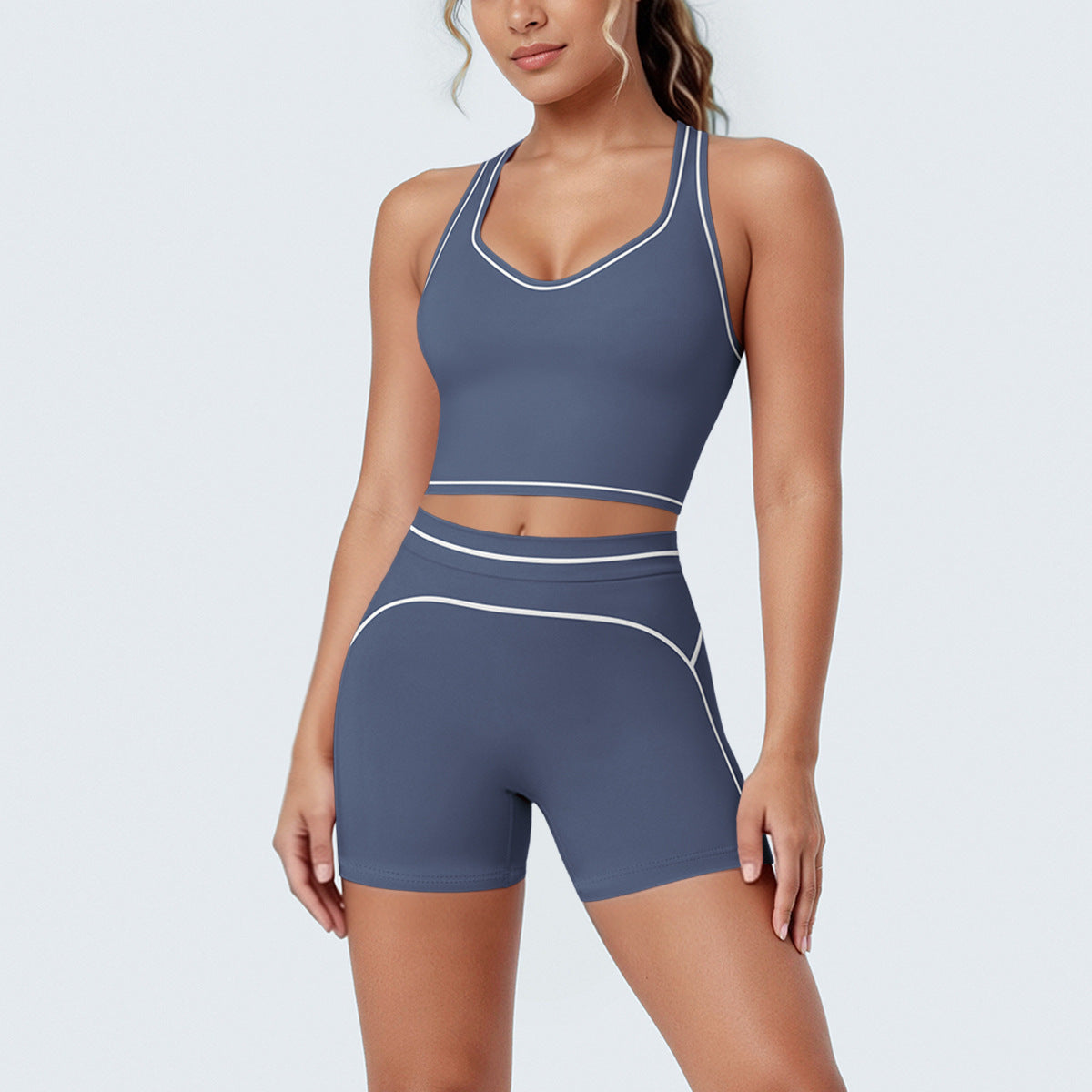 SOLBANA Contour Double-Strap 2-Piece Short Set - alternate product view