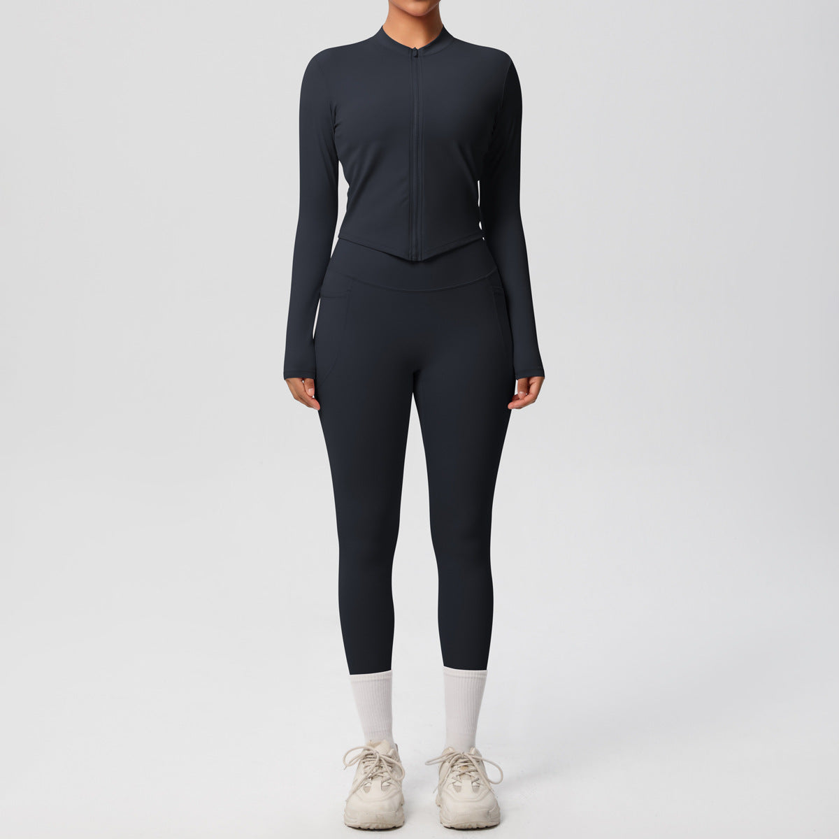 SOLBANA Form Zip Jacket 2-Piece Pant Set - alternate product view