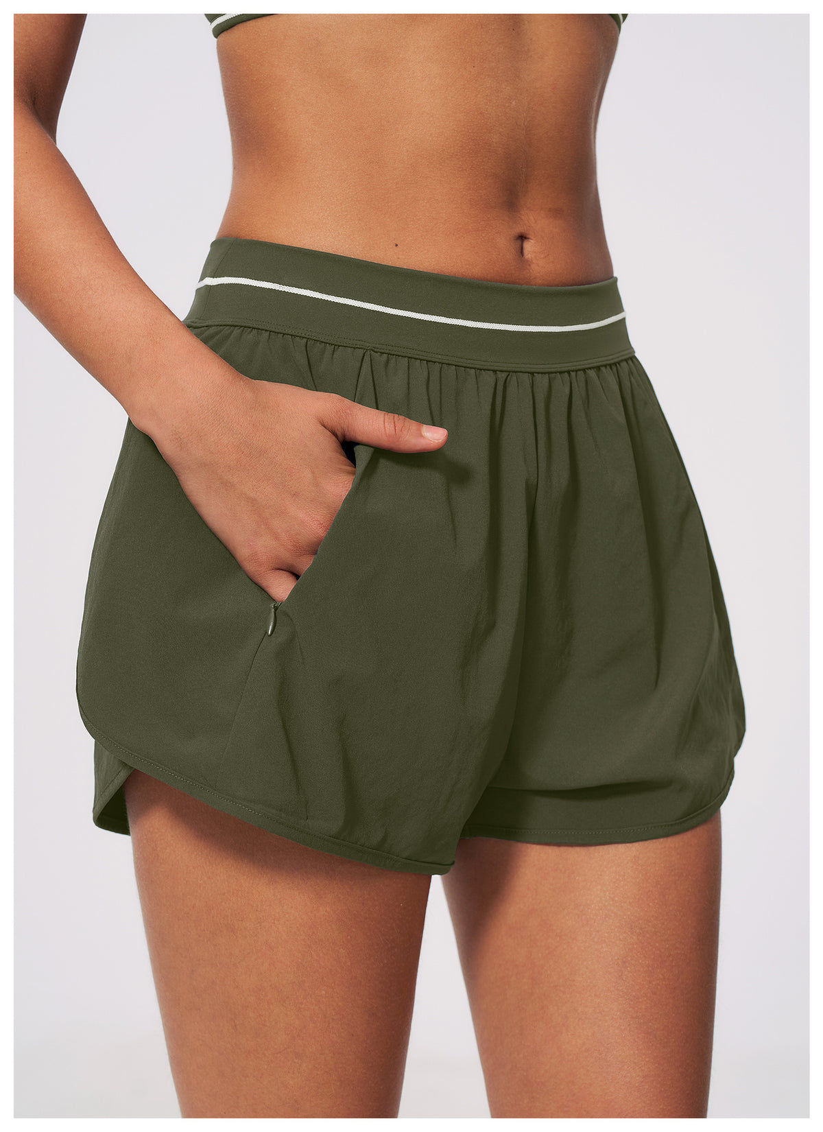 SOLBANA Riviera Layered Stripe Short - alternate product view