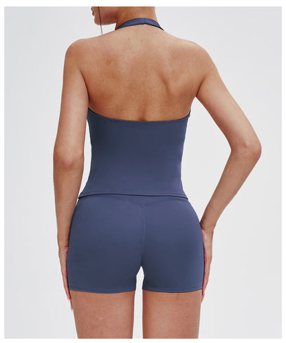 SOLBANA Studio V-Neck Halter Tank - alternate product view