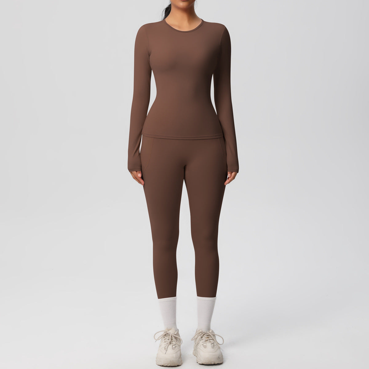 SOLBANA Studio Long-Sleeve Pocket Legging Set - alternate product view