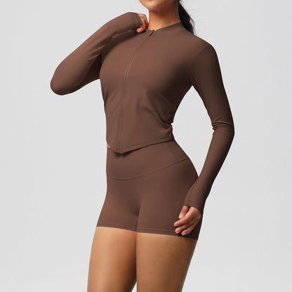 SOLBANA Studio Sculpt Zip 2-Piece Short Set - alternate product view