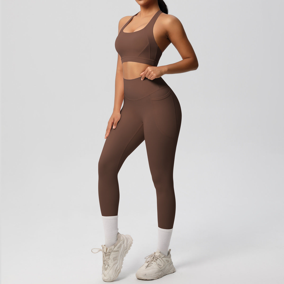 SOLBANA Studio Cutout 2-Piece Legging Set - alternate product view
