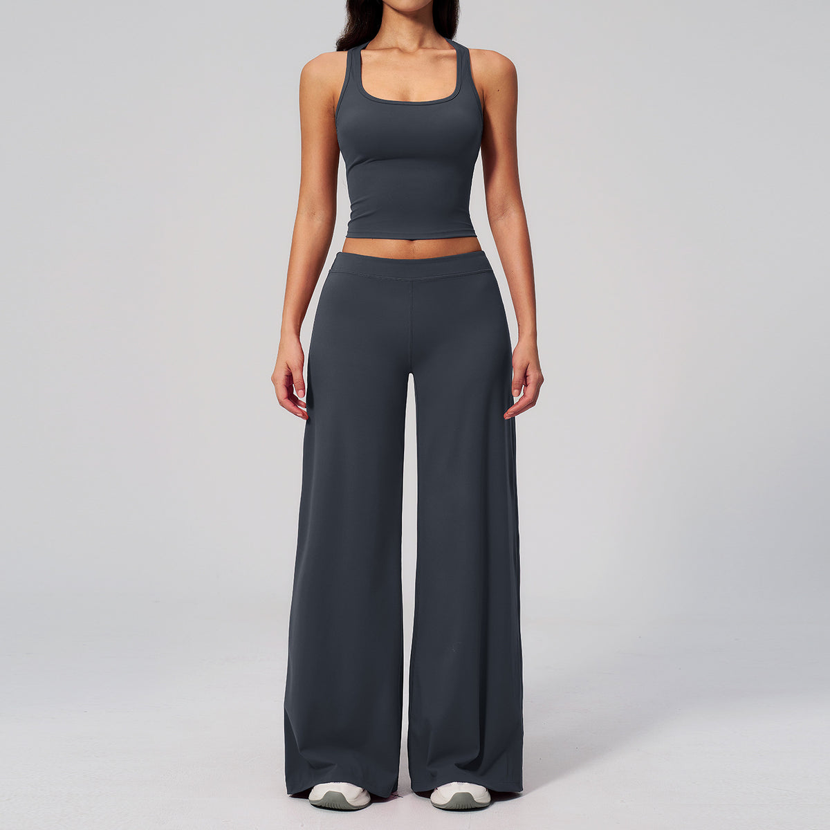 SOLBANA Studio Low-Rise Legging in Gray