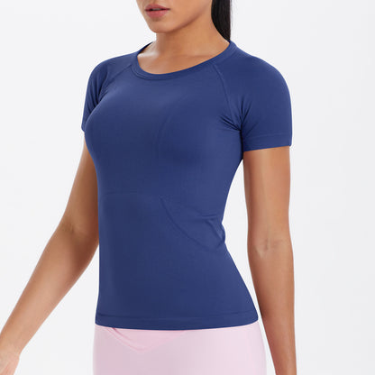 SOLBANA Form Essential Fitted Tee in Dark Blue