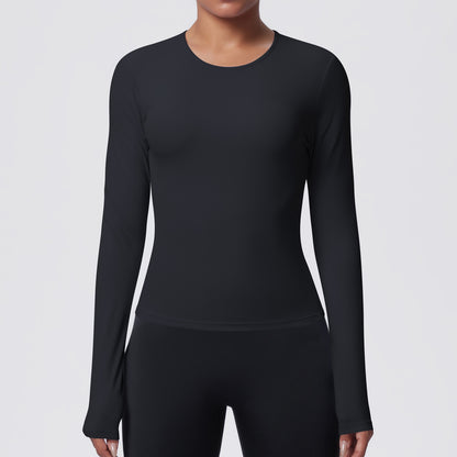 SOLBANA Form Sculpt Long Sleeve in Black