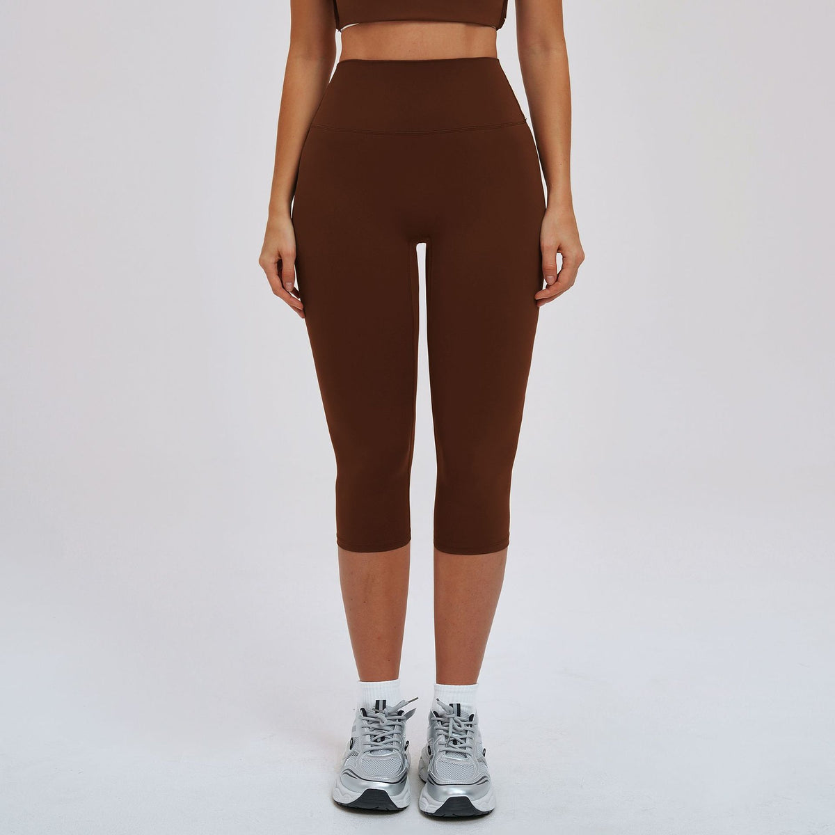 SOLBANA Studio Brushed Capri in Chocolate Brown