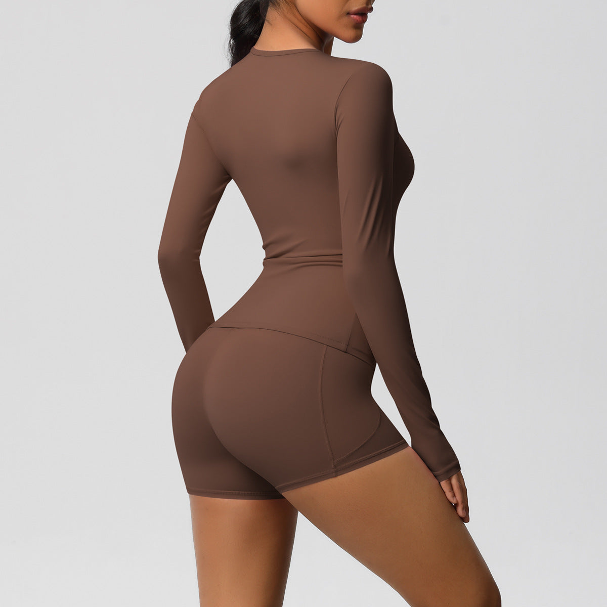 SOLBANA Studio Long-Sleeve 2-Piece Short Set - alternate product view
