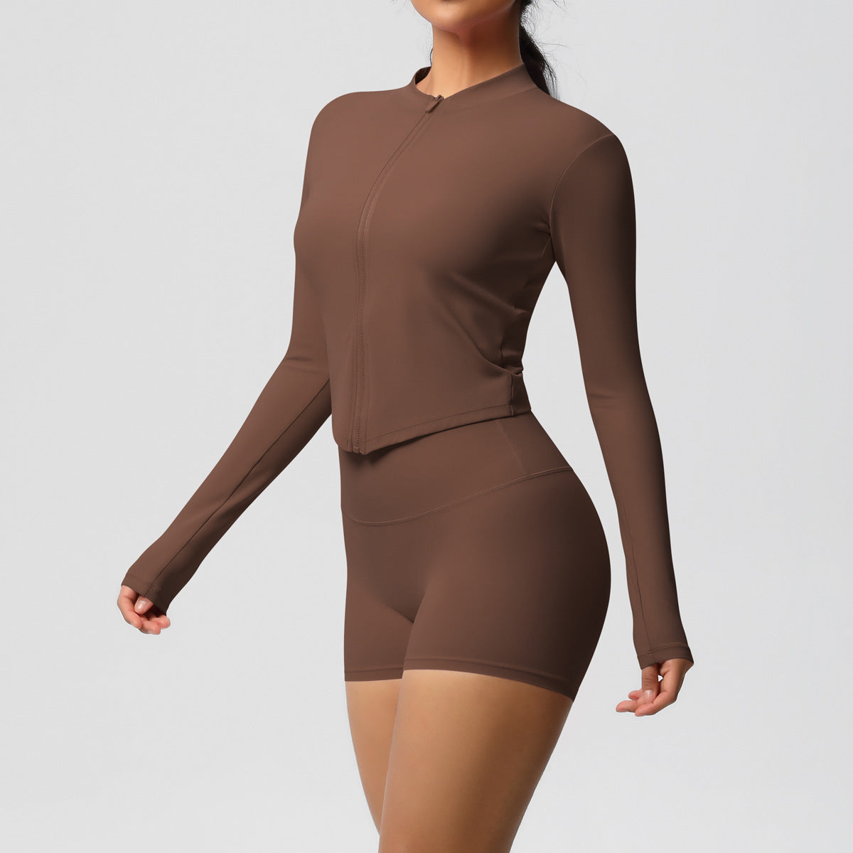 SOLBANA Studio Sculpt Zip 2-Piece Short Set - alternate product view