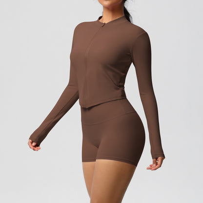 SOLBANA Studio Sculpt Zip 2-Piece Short Set - alternate product view