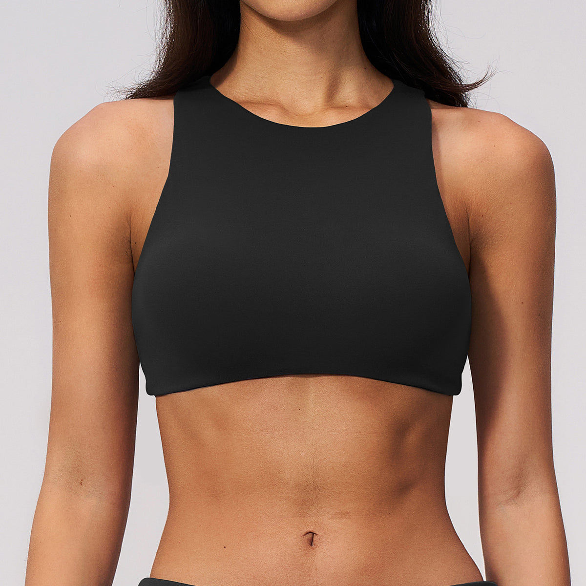 SOLBANA Coast Open-Back Sports Bra in After Dark