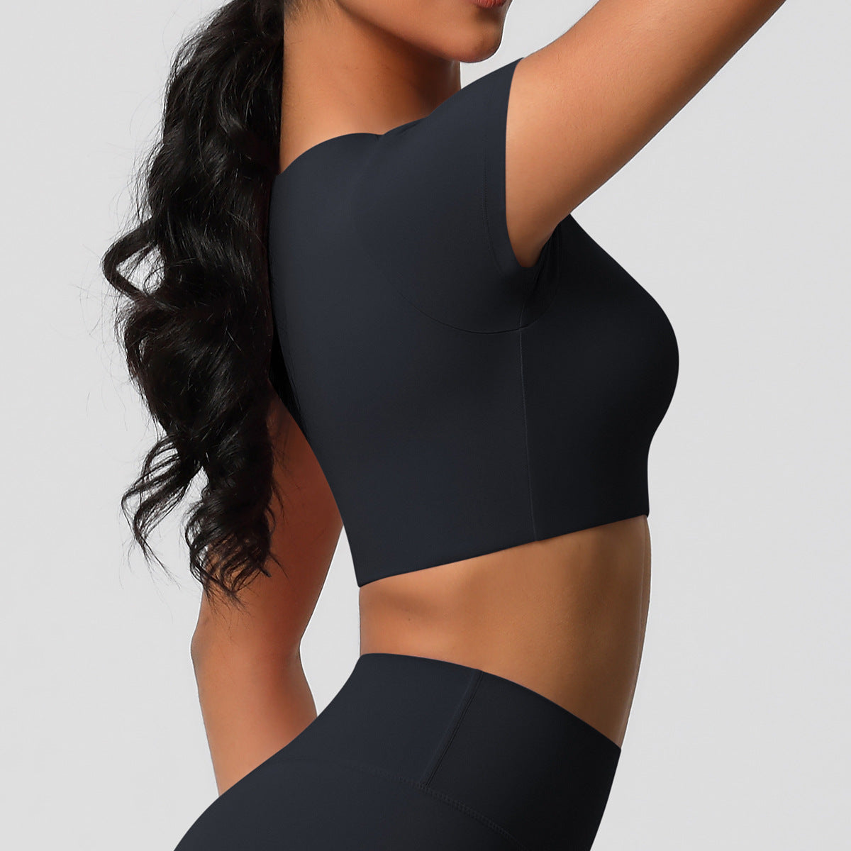 SOLBANA Studio Padded Crop Tee - alternate product view