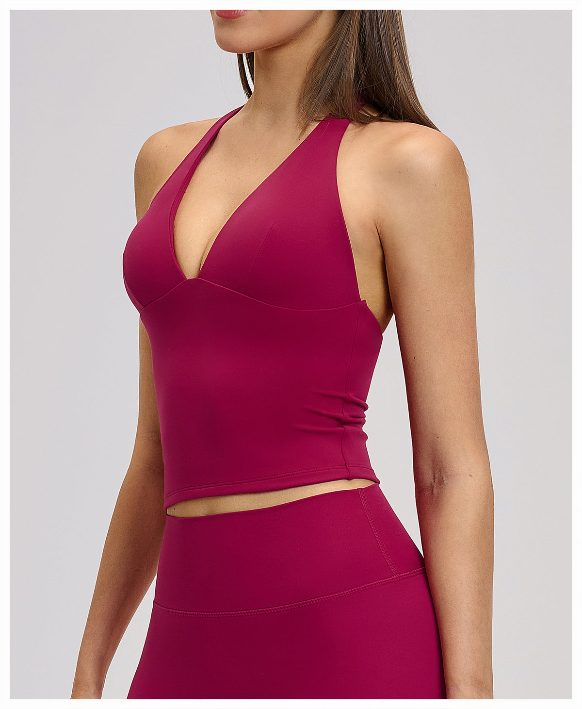SOLBANA Studio Sculpt V-Neck Tank - alternate product view