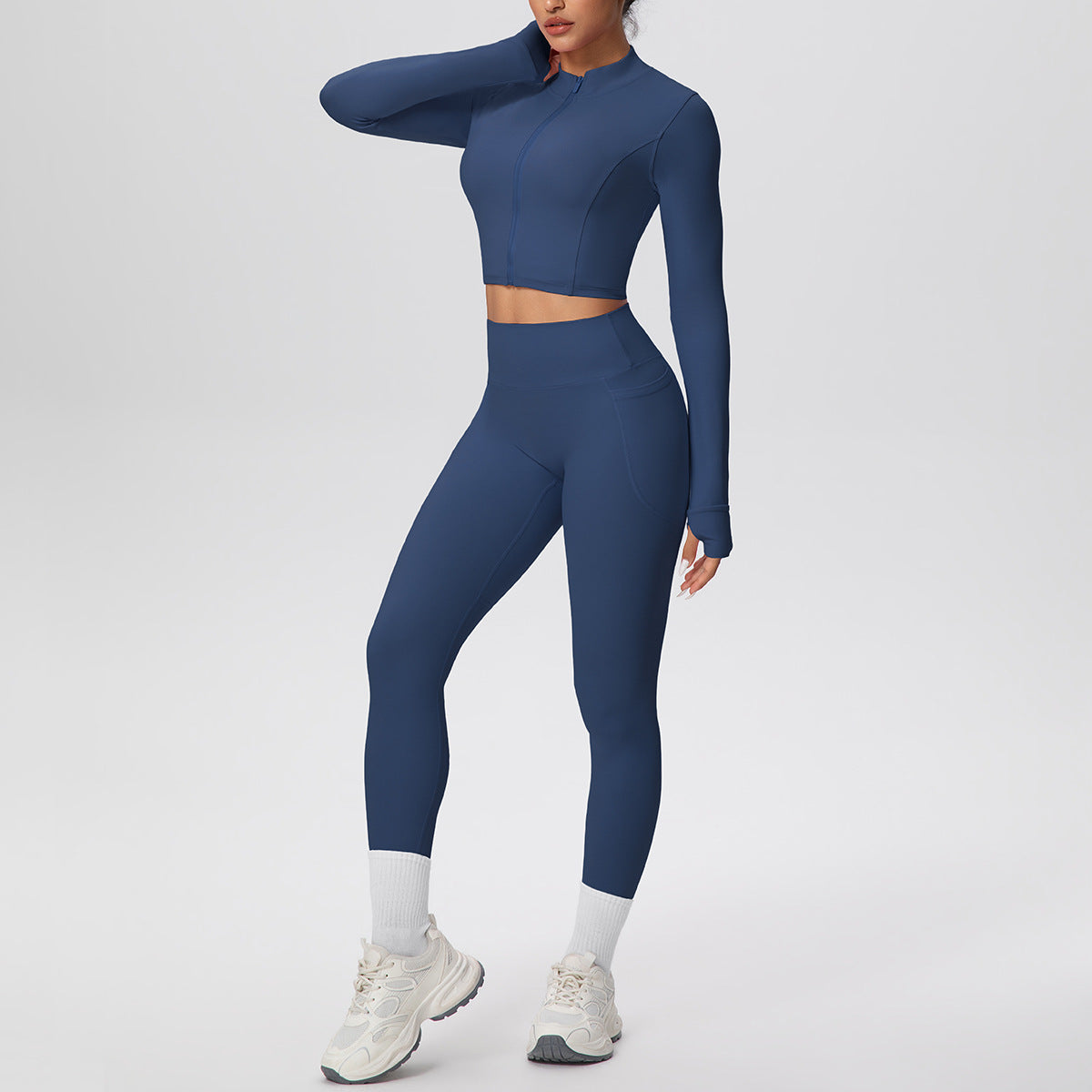 SOLBANA Studio Zip Pocket Legging Set - alternate product view