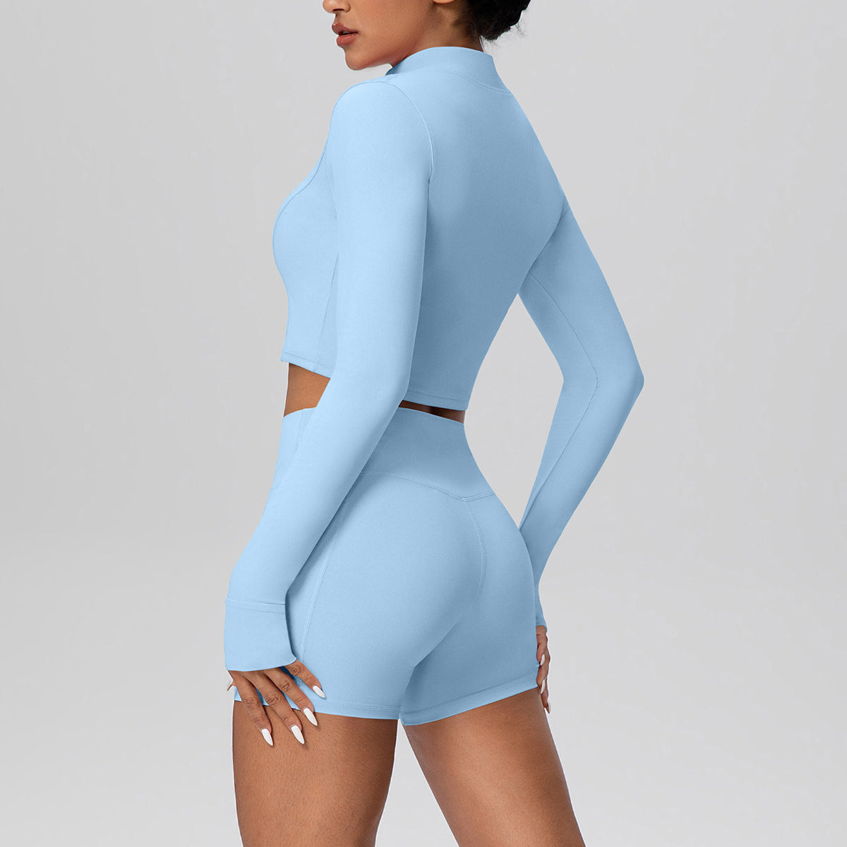 SOLBANA Studio Zip Pocket 2-Piece Short Set - alternate product view