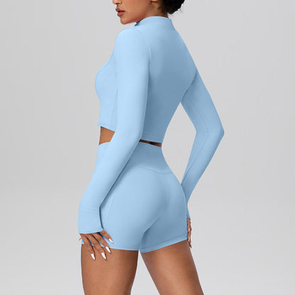 SOLBANA Studio Zip Pocket 2-Piece Short Set - alternate product view