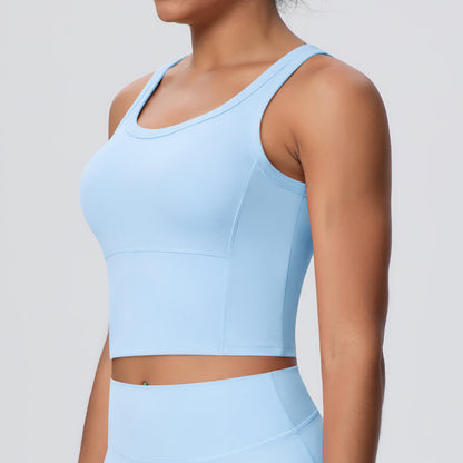 SOLBANA Studio Padded Tank in Sky Blue