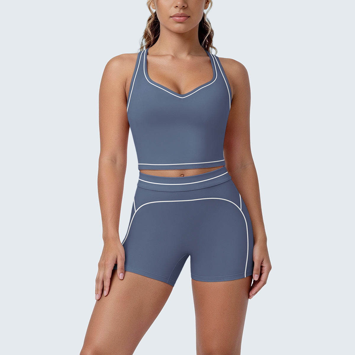 SOLBANA Contour Double-Strap 2-Piece Short Set - alternate product view