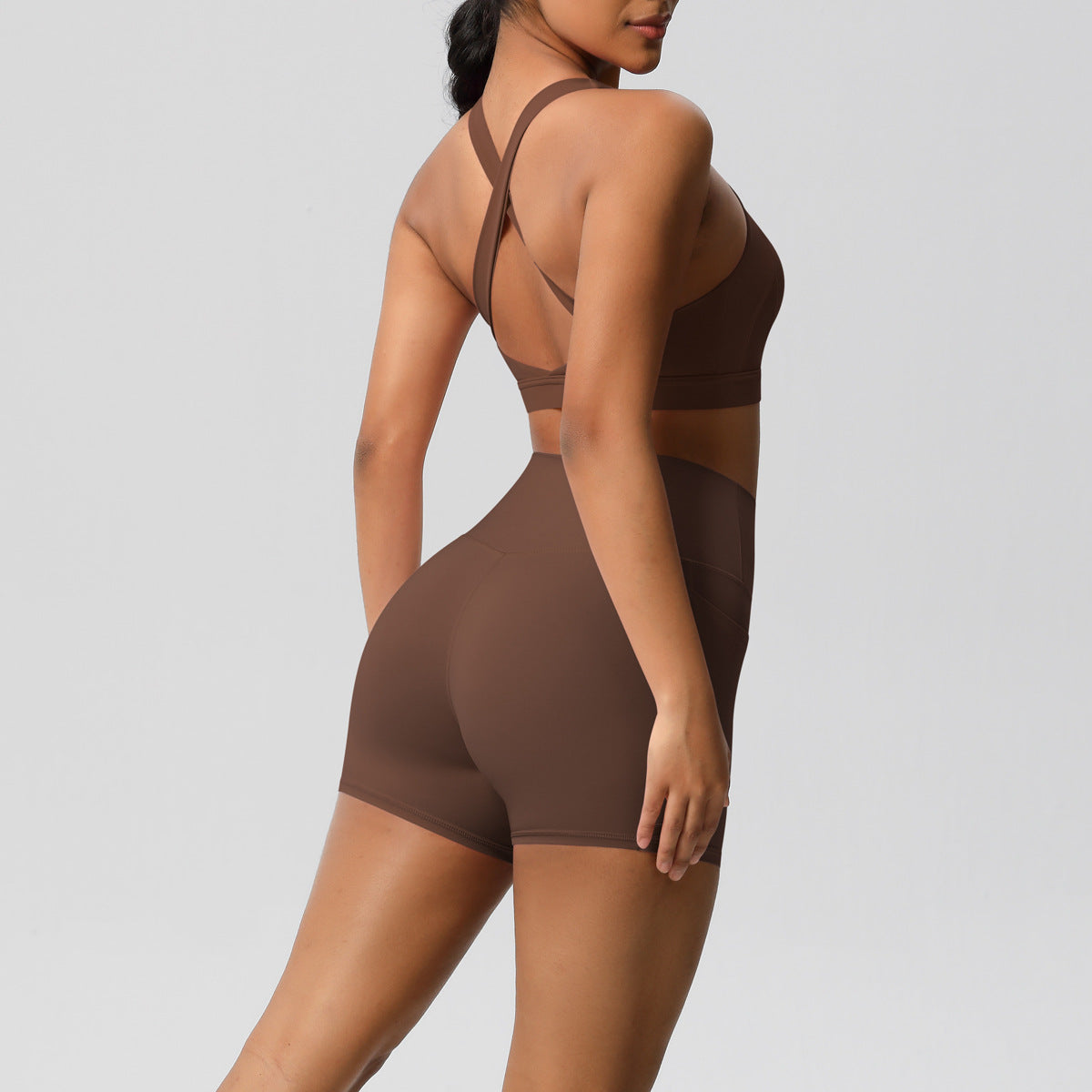 SOLBANA Studio Halter Pocket 2-Piece Short Set - alternate product view