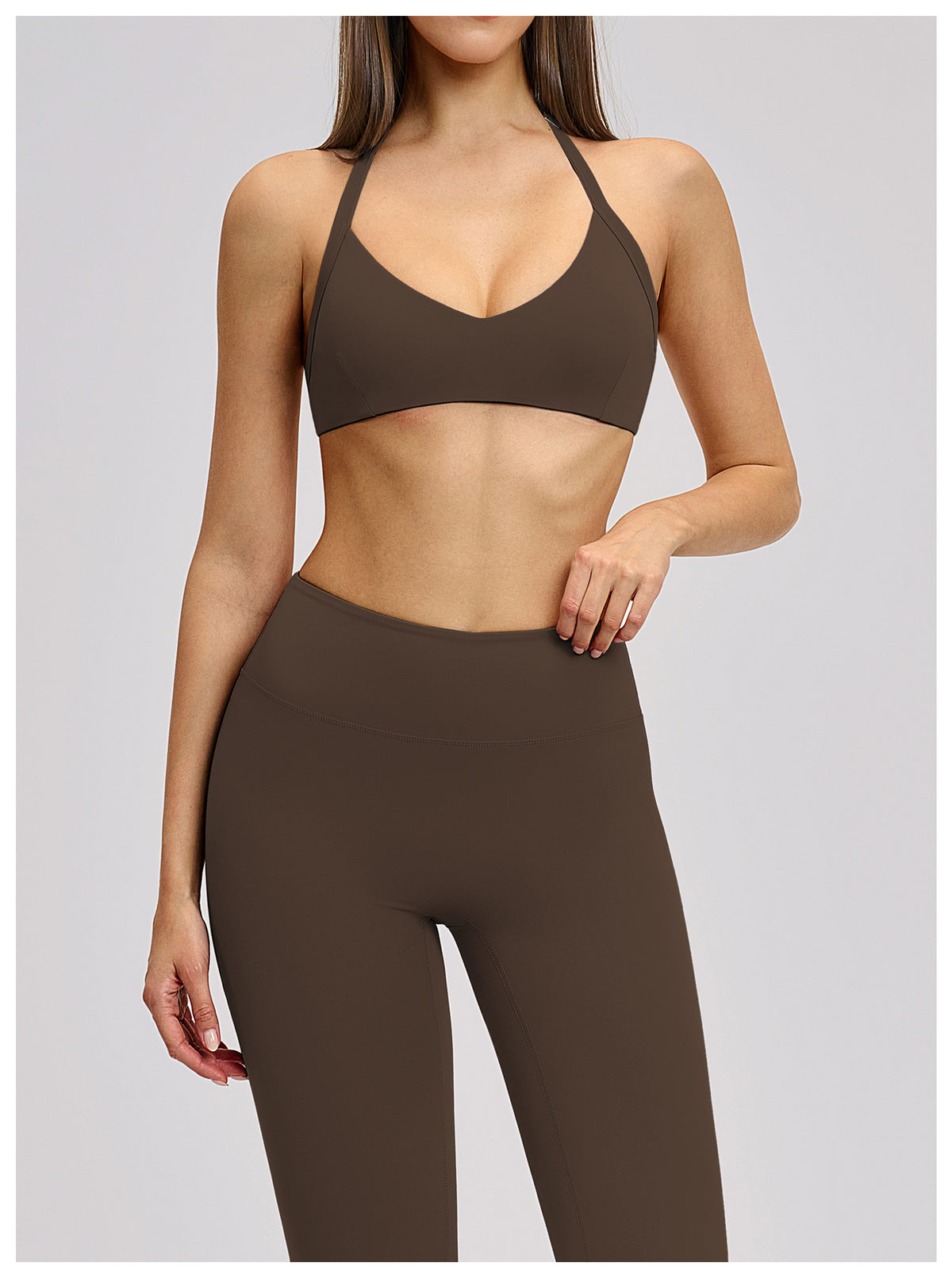 SOLBANA Form Open-Back Halter Bra - alternate product view