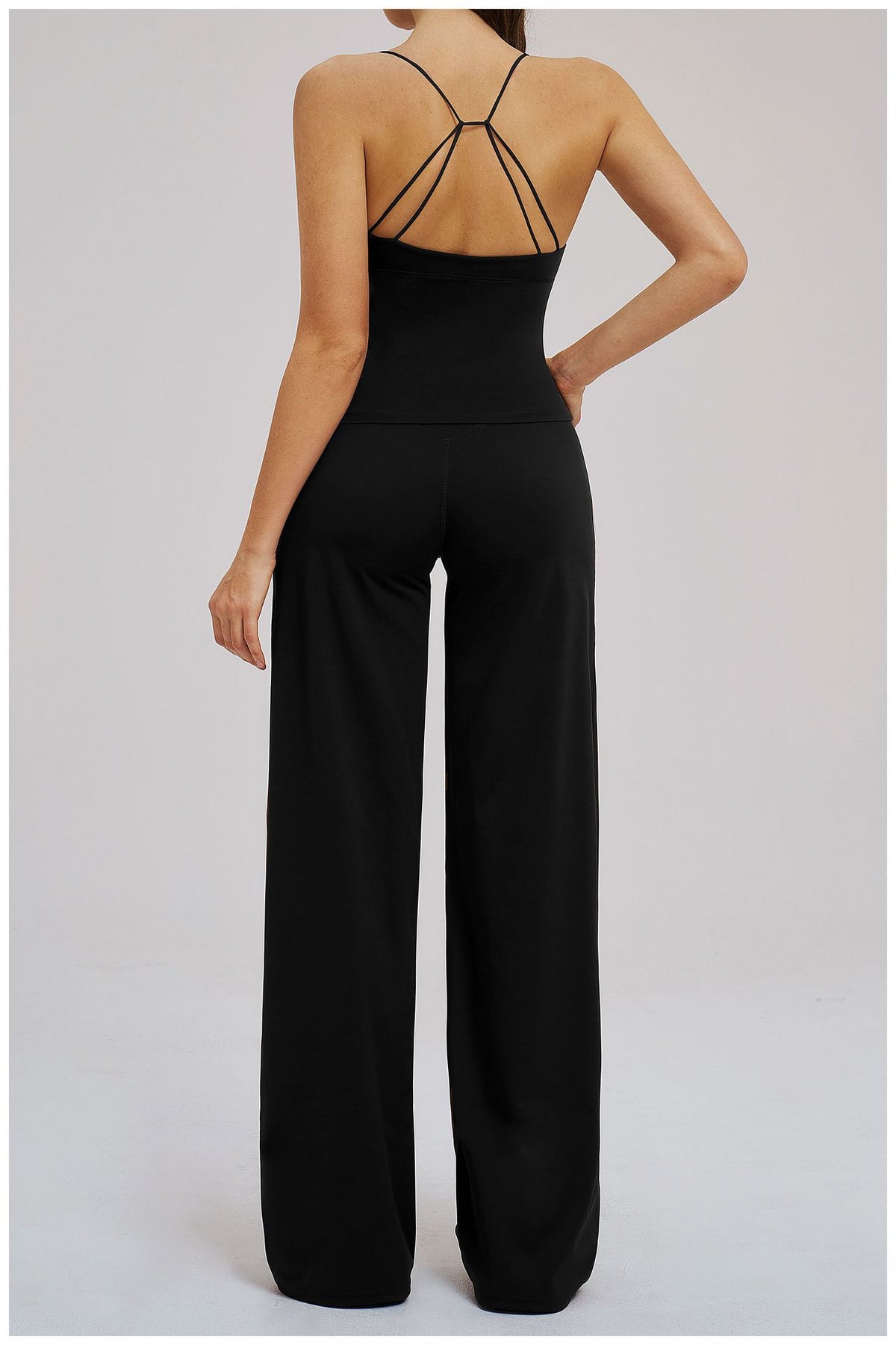 SOLBANA Studio Cutout 2-Piece Wide-Leg Set - alternate product view