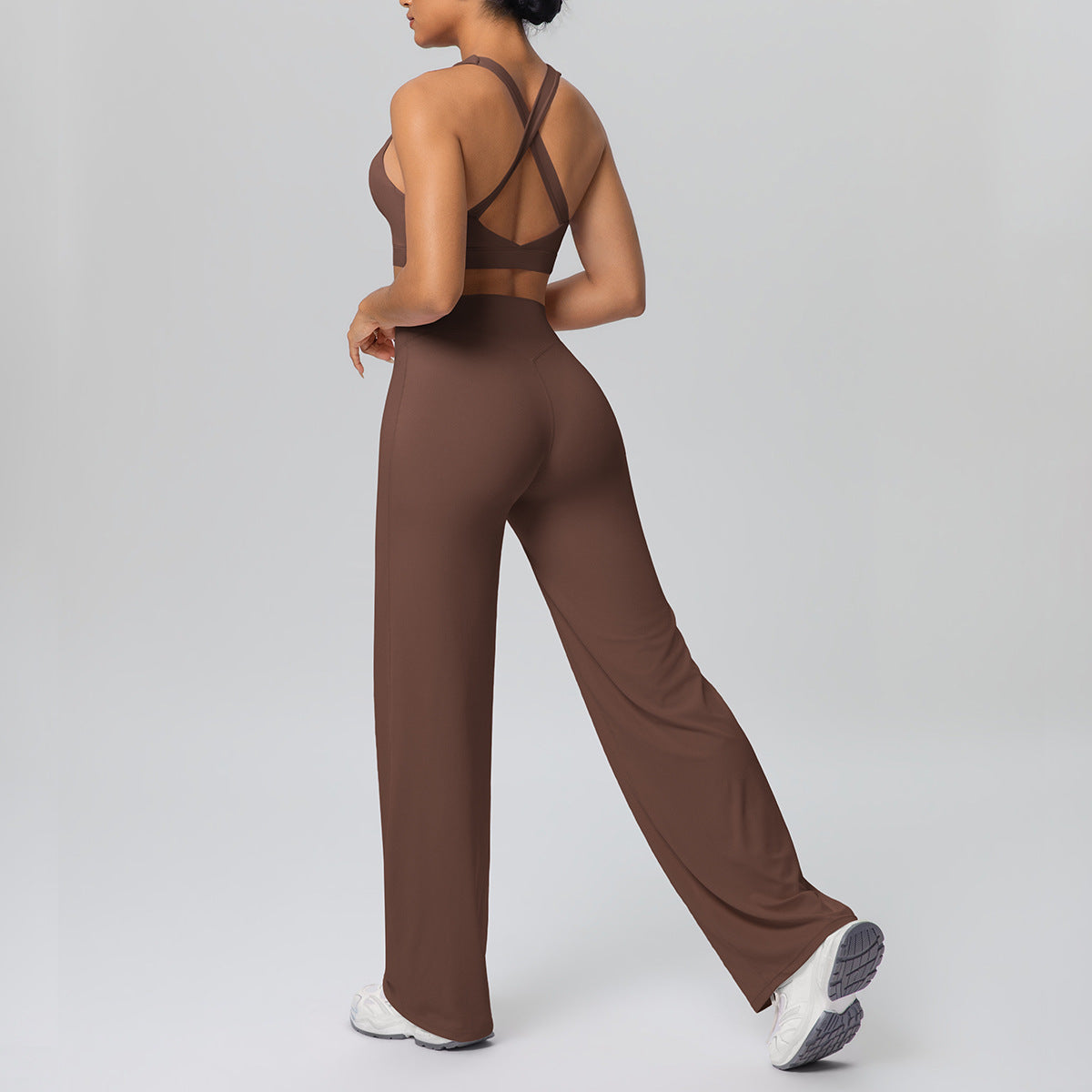 SOLBANA Coast Crossback Pant Set in Espresso