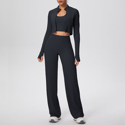 SOLBANA Coast Halter 3-Piece Set in Black