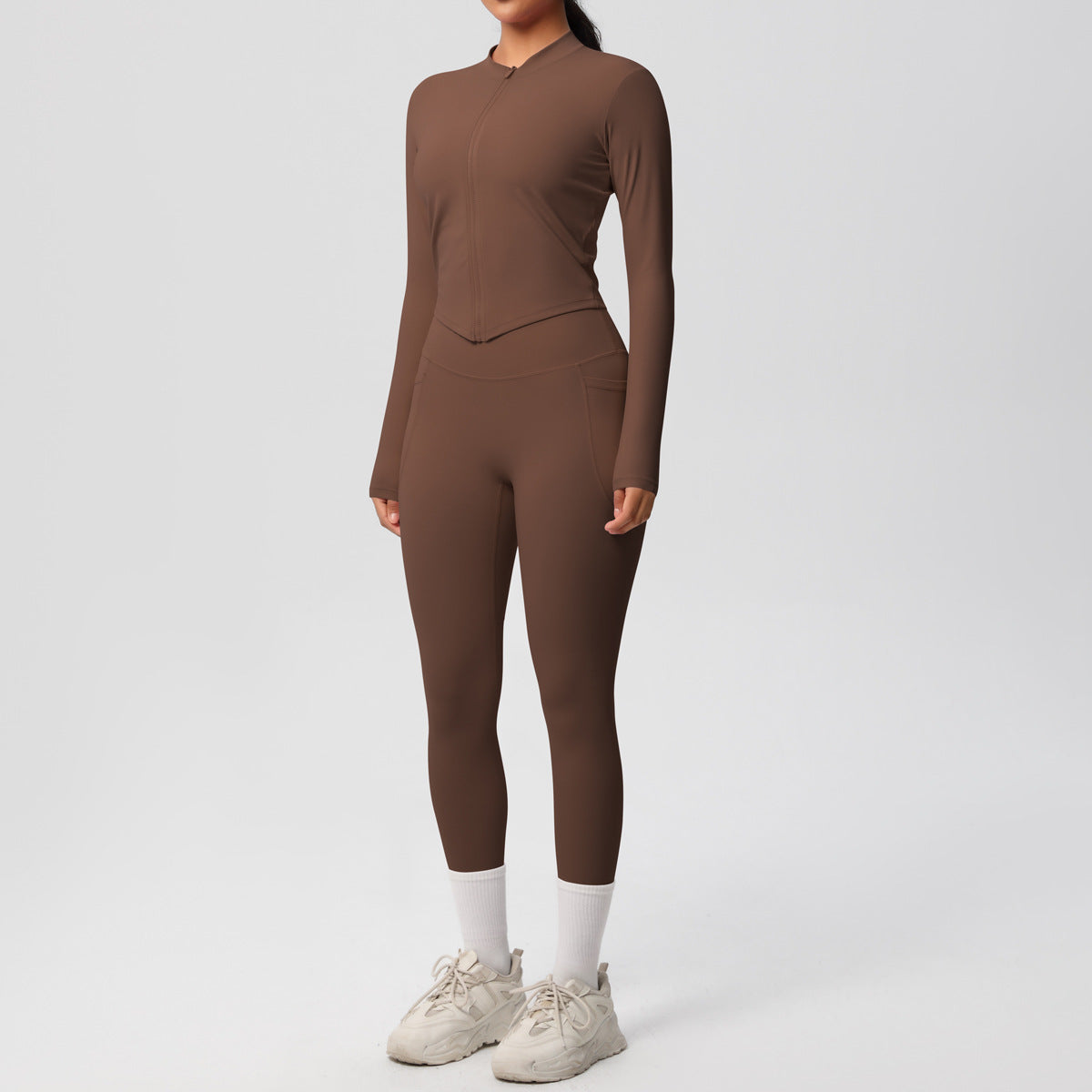 SOLBANA Form Zip Jacket 2-Piece Pant Set - alternate product view