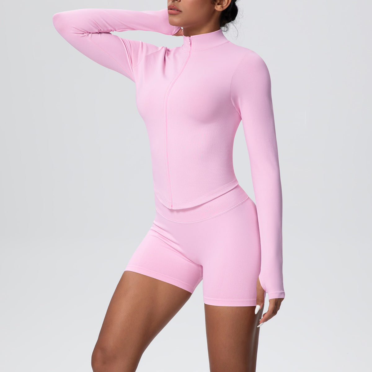 SOLBANA Studio Zip Jacket 2-Piece Short Set - alternate product view