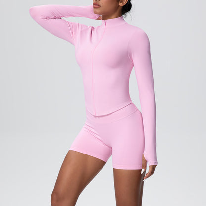 SOLBANA Studio Zip Jacket 2-Piece Short Set - alternate product view