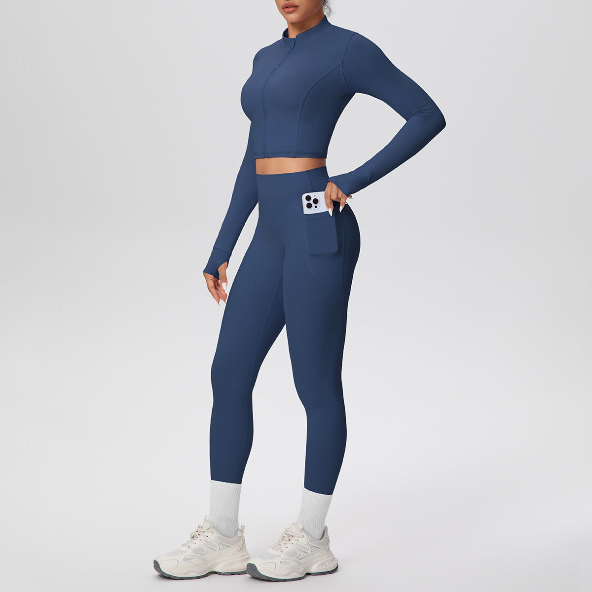 SOLBANA Studio Zip Pocket Legging Set - alternate product view