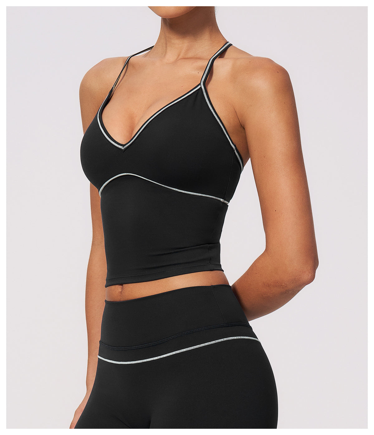 SOLBANA Riviera Contrast Halter Top - alternate product view