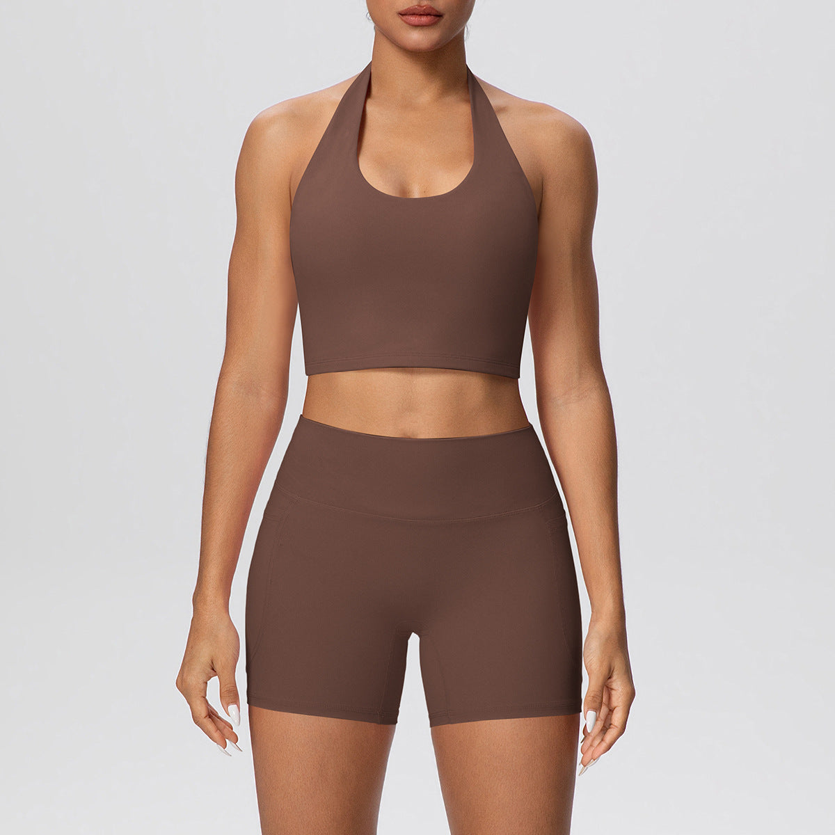 SOLBANA Studio Halter 2-Piece Pocket Short Set - alternate product view