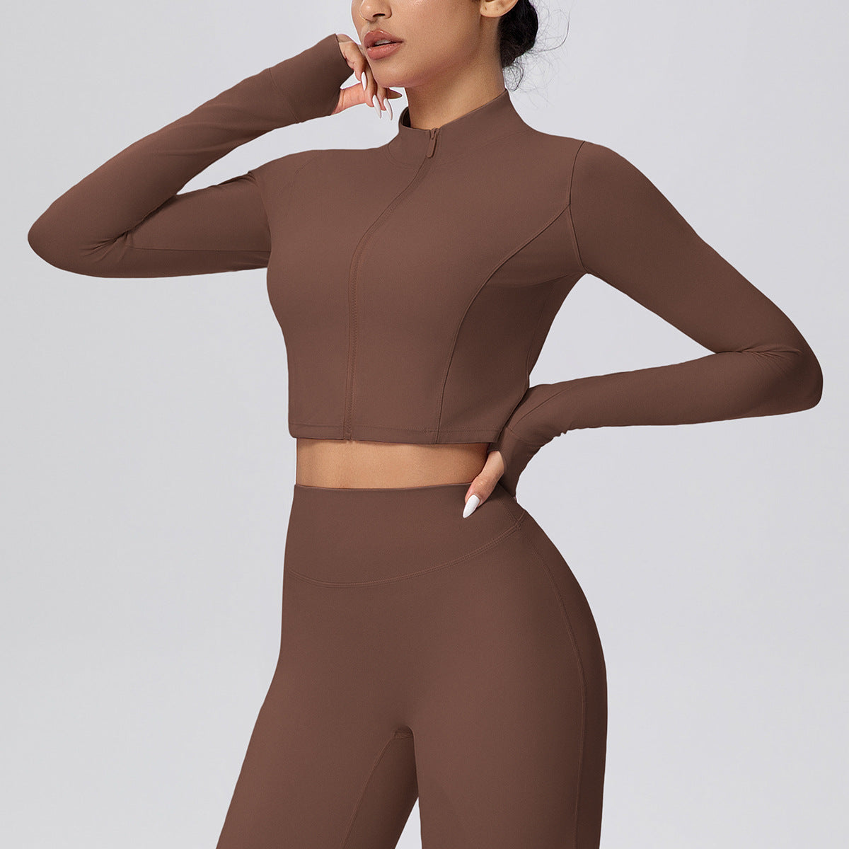 SOLBANA Form Cropped Zip Jacket
