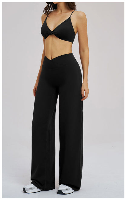 SOLBANA Studio Cross-Waist 2-Piece Wide-Leg Set - alternate product view